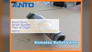 Komatsu PC200-6 রিলিফ ভালভ 723-40-50200 নতুন এক্সকাভেটর পার্ট