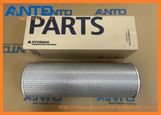 E131-0212 হাইড্রোলিক ফিল্টার HYUNDAI Excavator Spare Parts For R110-7 R140LC-7