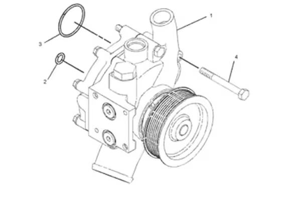 352-2125 3522125 ওয়াটার পাম্প Excavator ইঞ্জিন অংশ জন্য C9 330D 336D 336D 2 340D