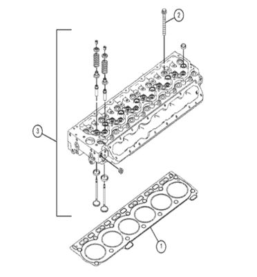 176-3141 1763141 Cylinder Head Gasket Excavator Spare Parts Fit For C6.6 320D 320DL