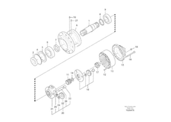 ভলভো EC330B VOE14547261 বহন 14547261 খনন যন্ত্রাংশ
